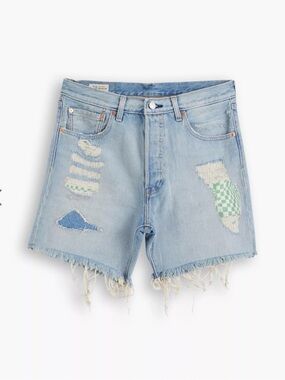 Levi's Premium 501'93 Cut
Off 7" Jean Shorts in 'Paint By Numbers’